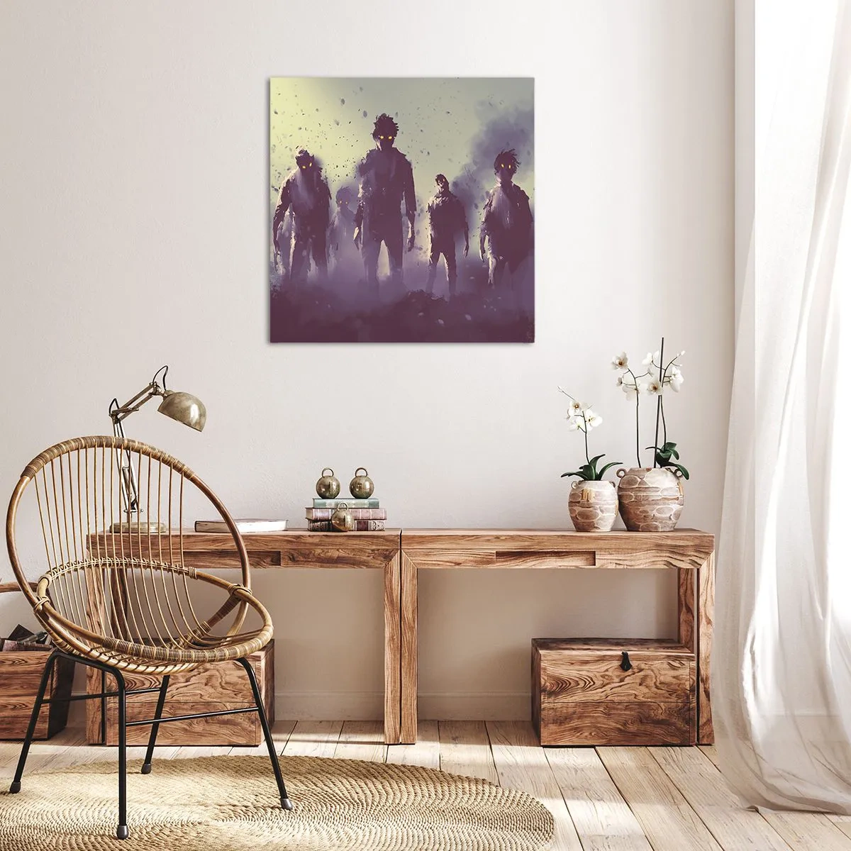 Obraz na plátně - Dávej pozor! Přicházejí - 60x60 cm