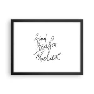 Plakát v černém rámu - Je to možné - 40x30 cm