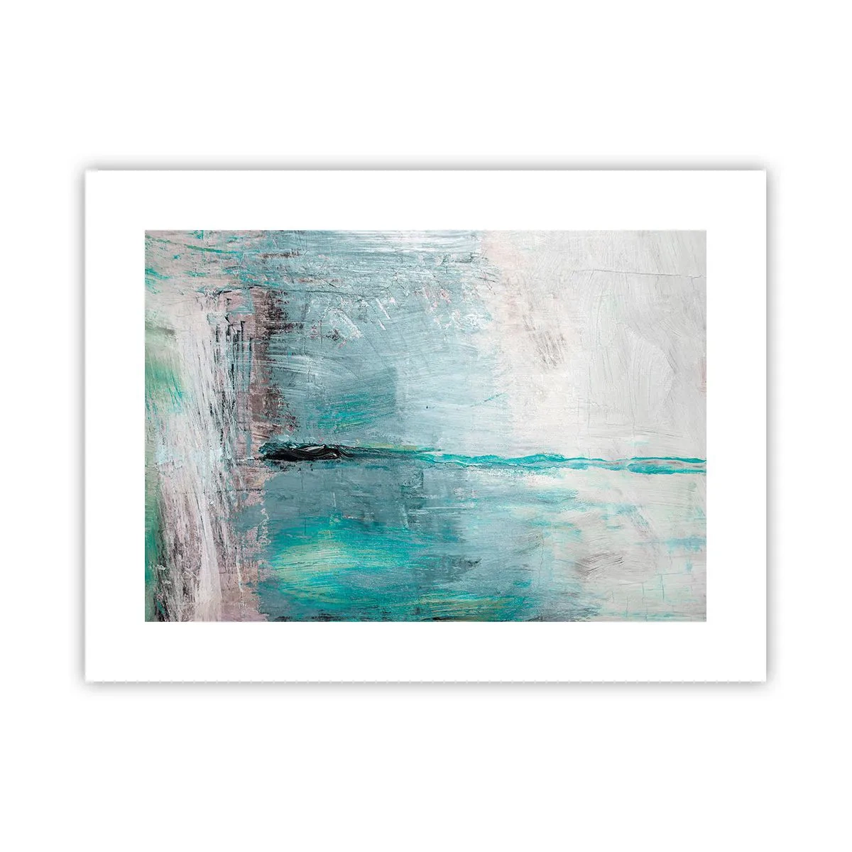 Plakát - Horizontálně v modři - 40x30 cm