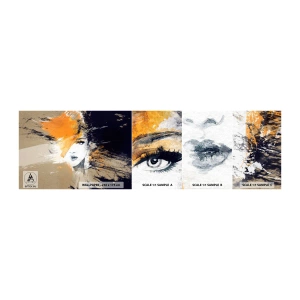 Vzor Fototapety Samolepicí Deluxe Sticker - A je světlo - Abstrakce, ženská tvář, Žena - 100x30 cm