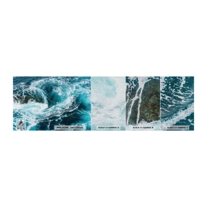 Vzor Fototapety Premium Canvas - Brána do nitra Země - Moře, Abstrakce, Kus - 100x30 cm