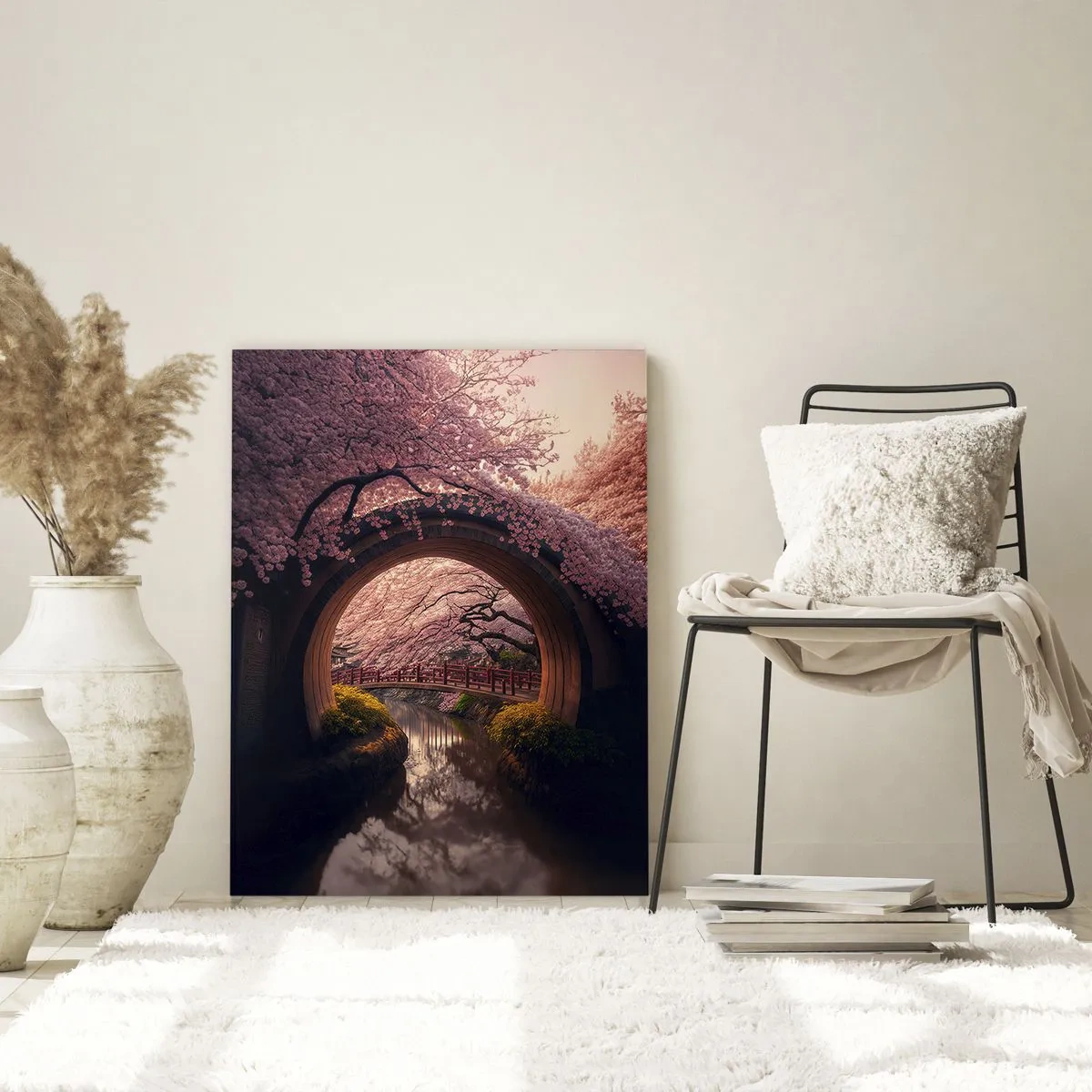 Obraz na skle - Japonské jaro - 70x100 cm