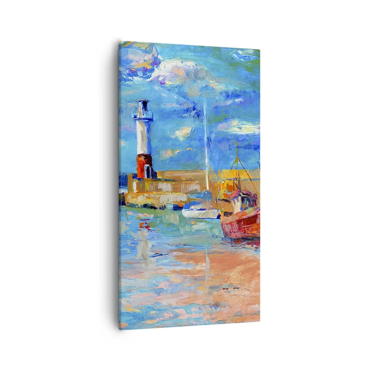 Obraz na plátně - Odpoledne v duhové zátoce - 55x100 cm