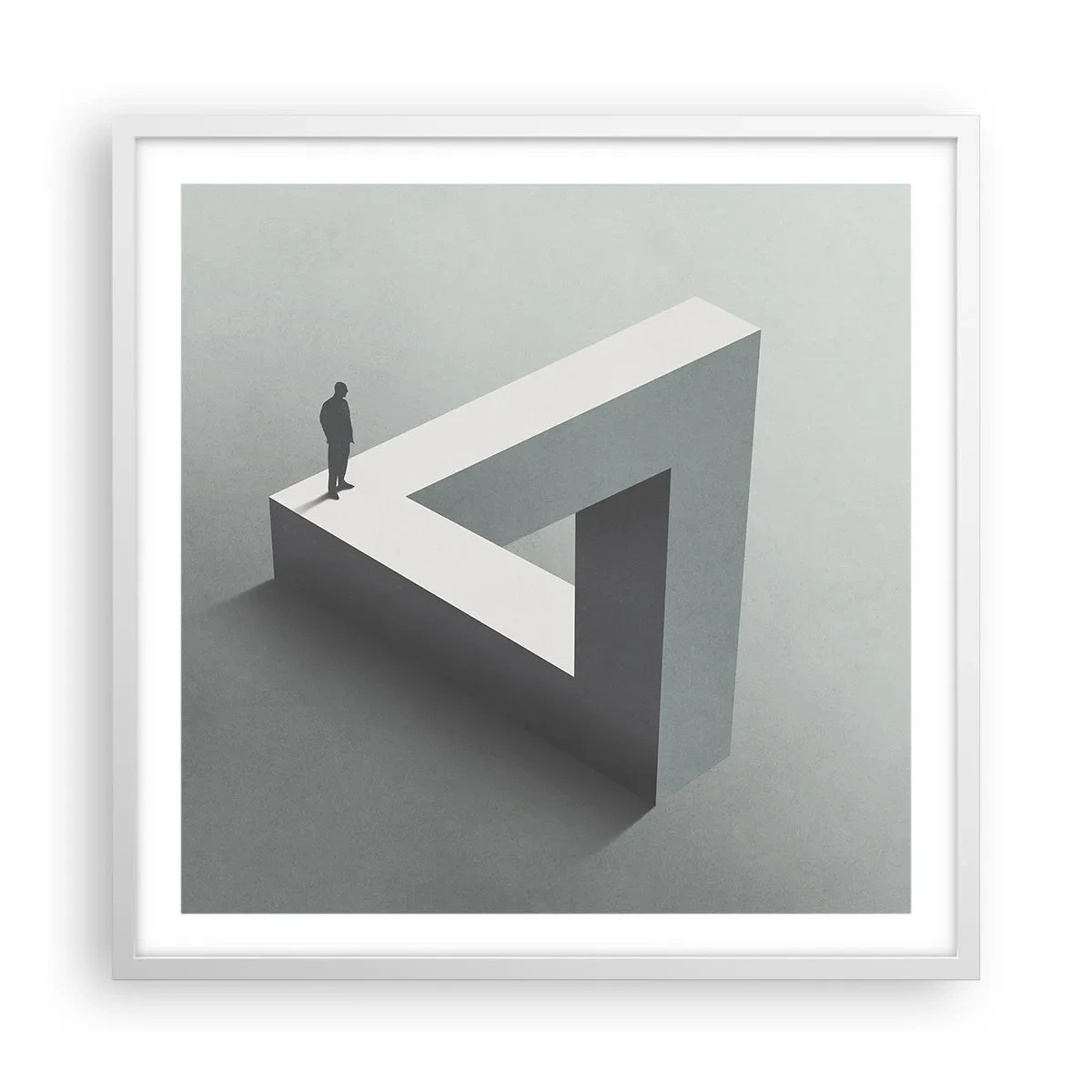 Plakát v bílém rámu - A přece je to možné - 60x60 cm