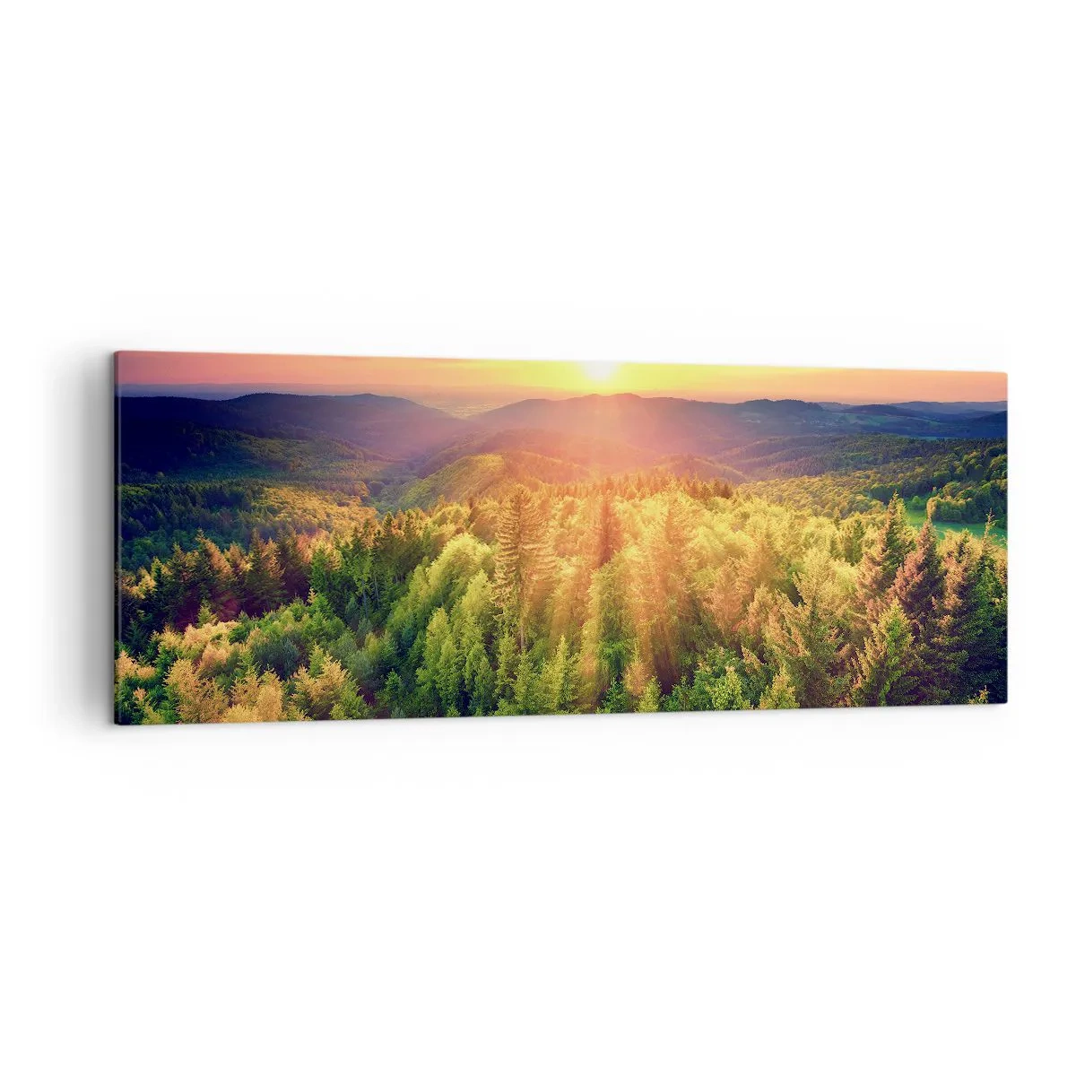 Obraz na plátně - Vrcholky a vrcholy - 140x50 cm