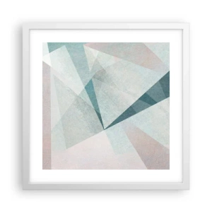 Plakát v bílém rámu - V klidu, ale dynamicky - 40x40 cm