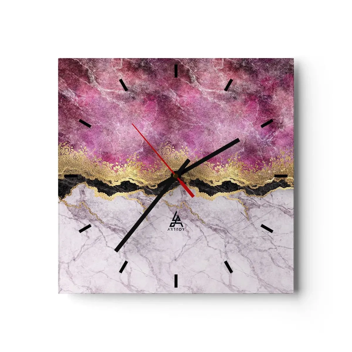Nástěnné hodiny - Na hranici - 30x30 cm