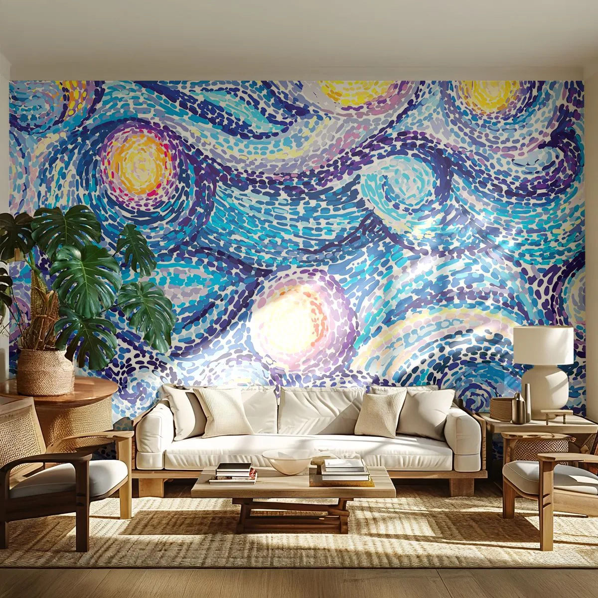 Fototapeta Premium Sand - Z obrazu van Gogha - Abstrakce, Kus, Malování - 450x315 cm