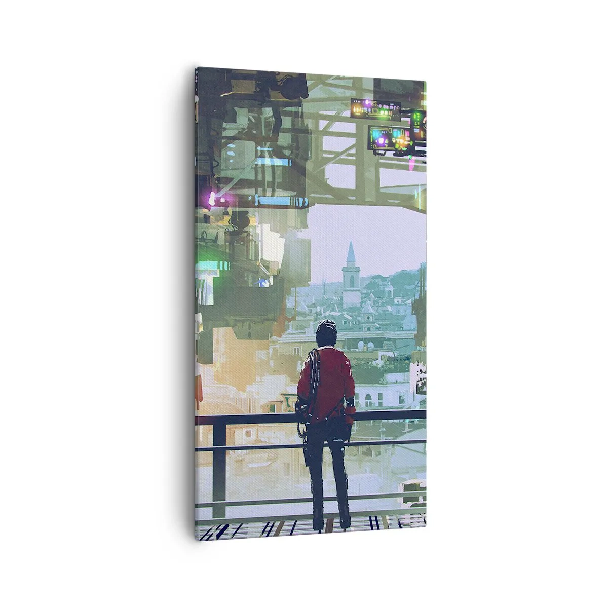 Obraz na plátně - Dva světy - 55x100 cm