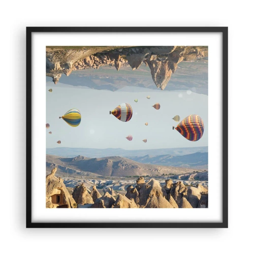 Plakát v černém rámu - Zde je možné vše - 50x50 cm