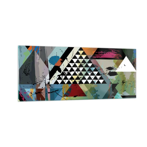 Obraz na skle - Jak je to snadné - 100x40 cm