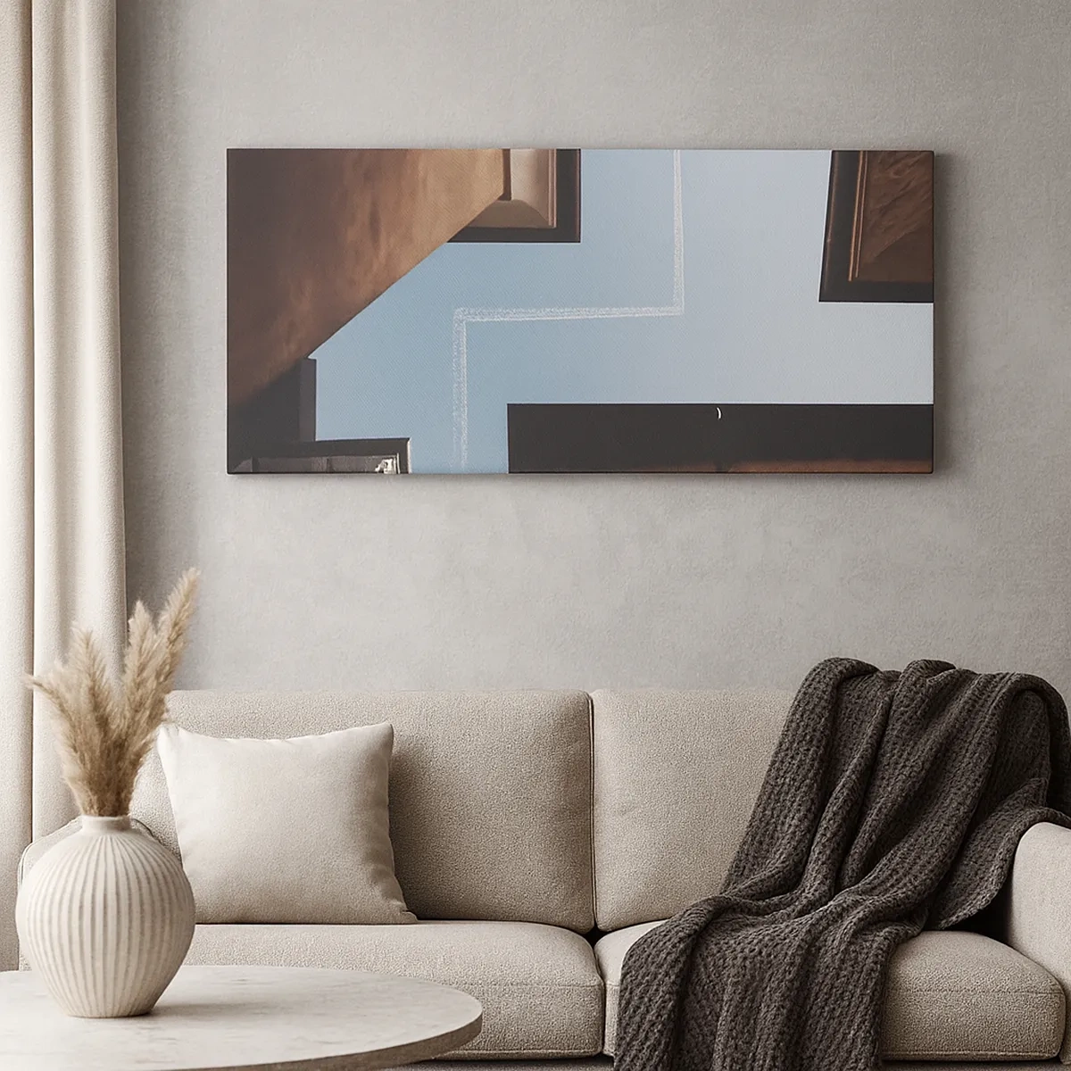 Obraz na plátně - Nad městským labyrintem - 30x30 cm