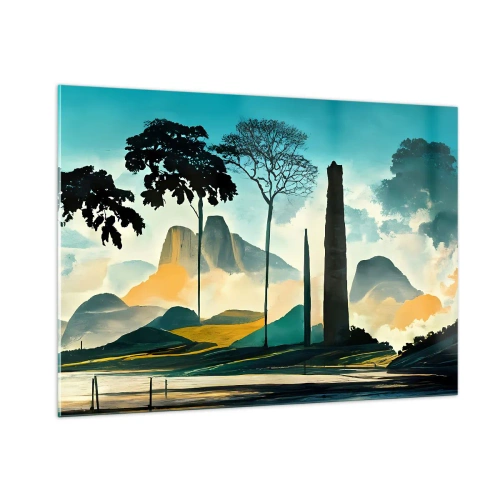 Obraz na skle - Výš a výš - 100x70 cm