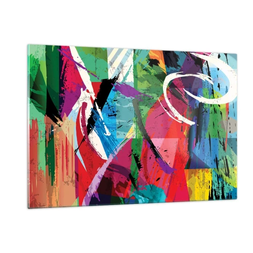 Obraz na skle - Rychle, živě a čile - 120x80 cm