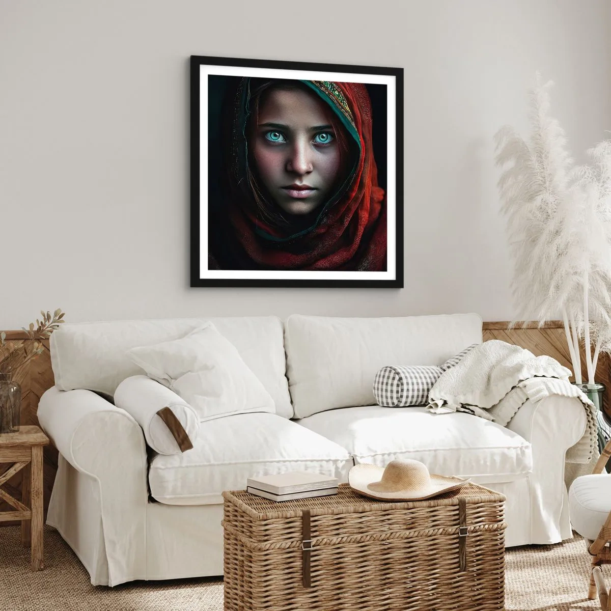 Plakát v černém rámu - Východní princezna - 50x50 cm