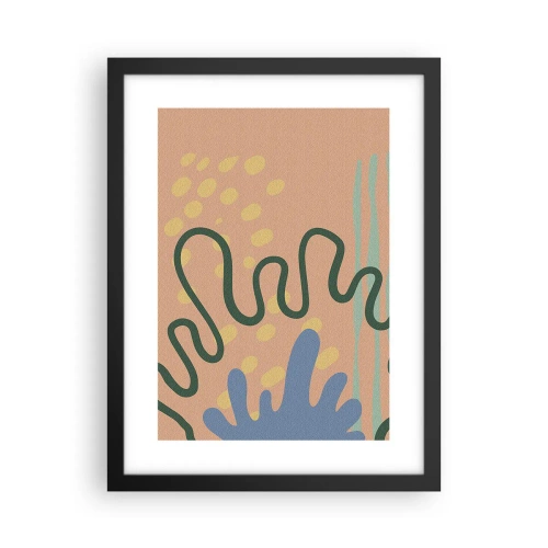 Plakát v černém rámu - Abstrakce: rozmanitost přírody - 30x40 cm