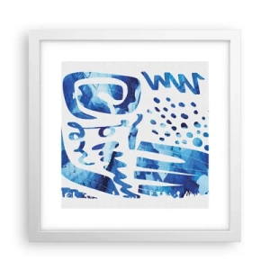 Plakát v bílém rámu - Zpět ke kořenům - 30x30 cm