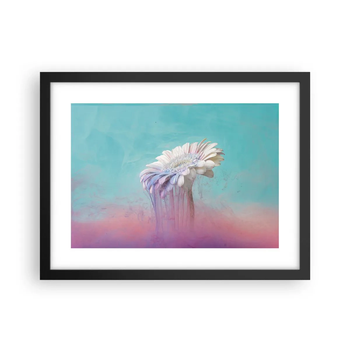 Plakát v černém rámu - Záhrobí květin - 40x30 cm