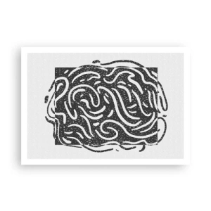 Plakát - Abstrakce: tanec radosti - 100x70 cm