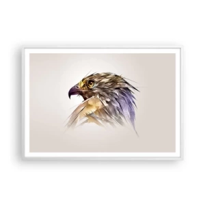 Plakát v bílém rámu - Portrét bojovníka - 100x70 cm