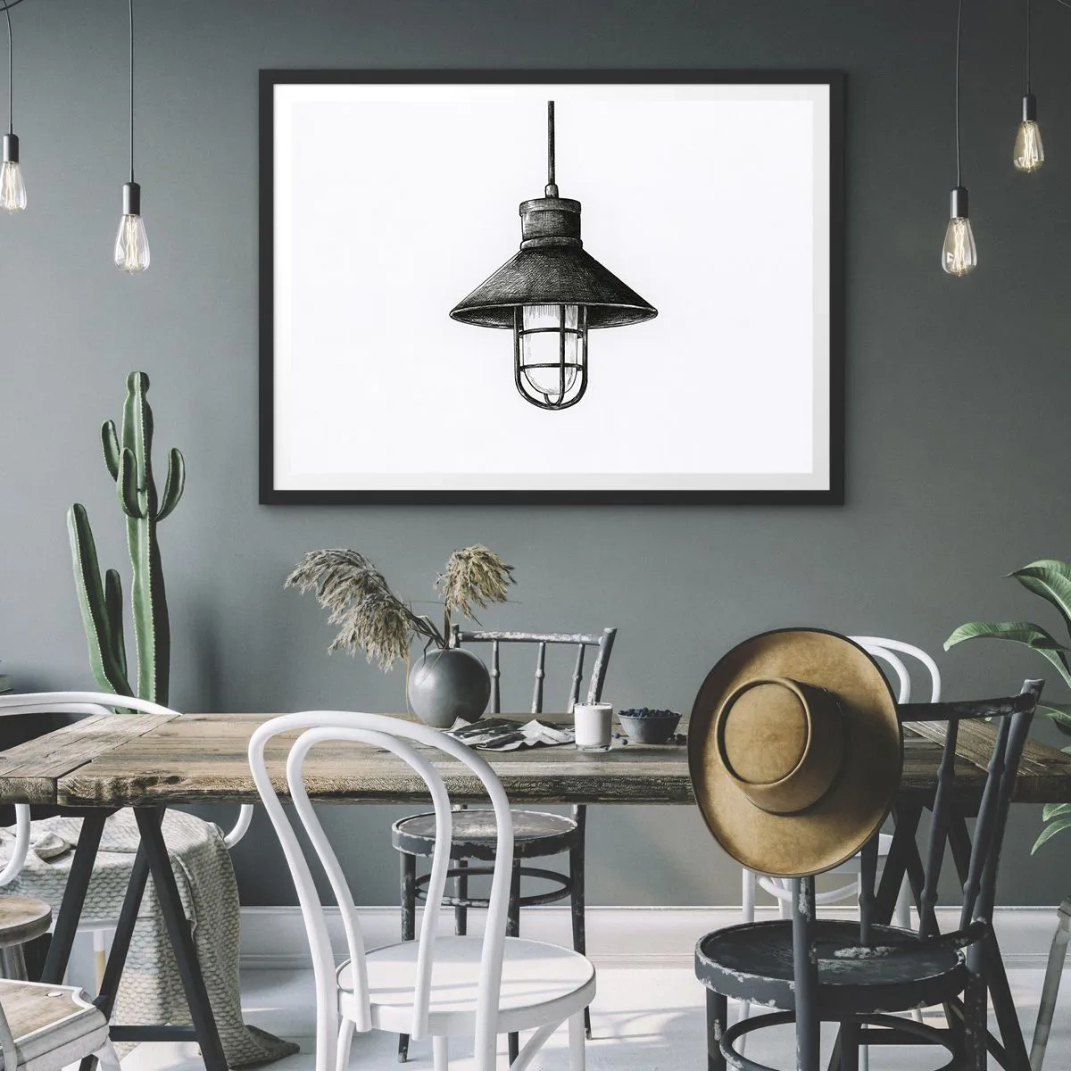 Plakát v černém rámu - Jako před lety… - 70x50 cm