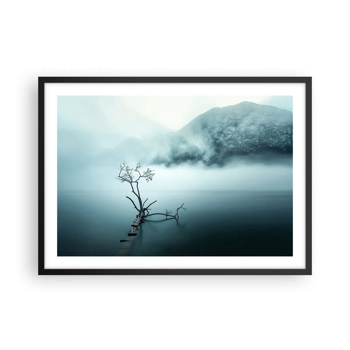 Plakát v černém rámu - Z vody a mlhy - 70x50 cm