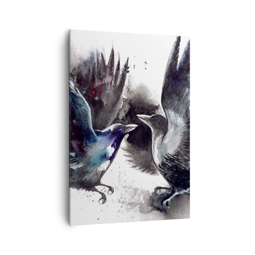 Obraz na plátně - Havran havranovi… - 70x100 cm