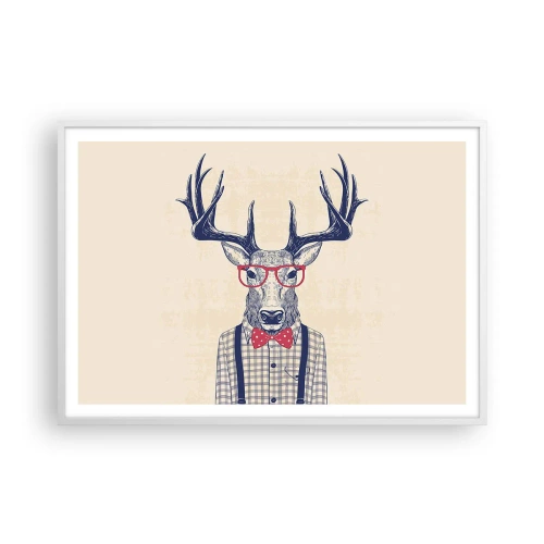 Plakát v bílém rámu - Zábavná extravagance - 100x70 cm