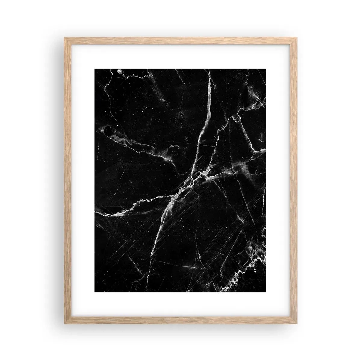 Plakát v rámu světlý dub - Tajemný život kamene - 40x50 cm