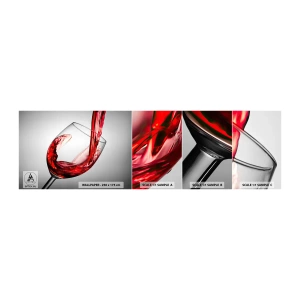 Fototapeta Vzorek Standard Eco - Barva - pohyb - zvuk - Sklenice na víno, červené víno, Gastronomie - 100x30 cm