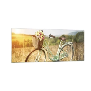 Obraz na skle - Chvíli tu zůstanu - 100x40 cm