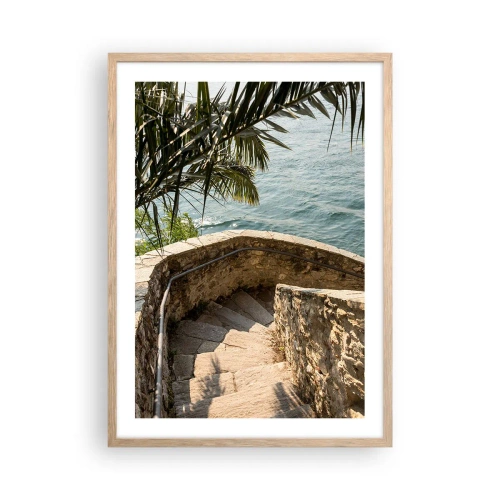 Plakát v rámu světlý dub - Pod italským sluncem - 50x70 cm
