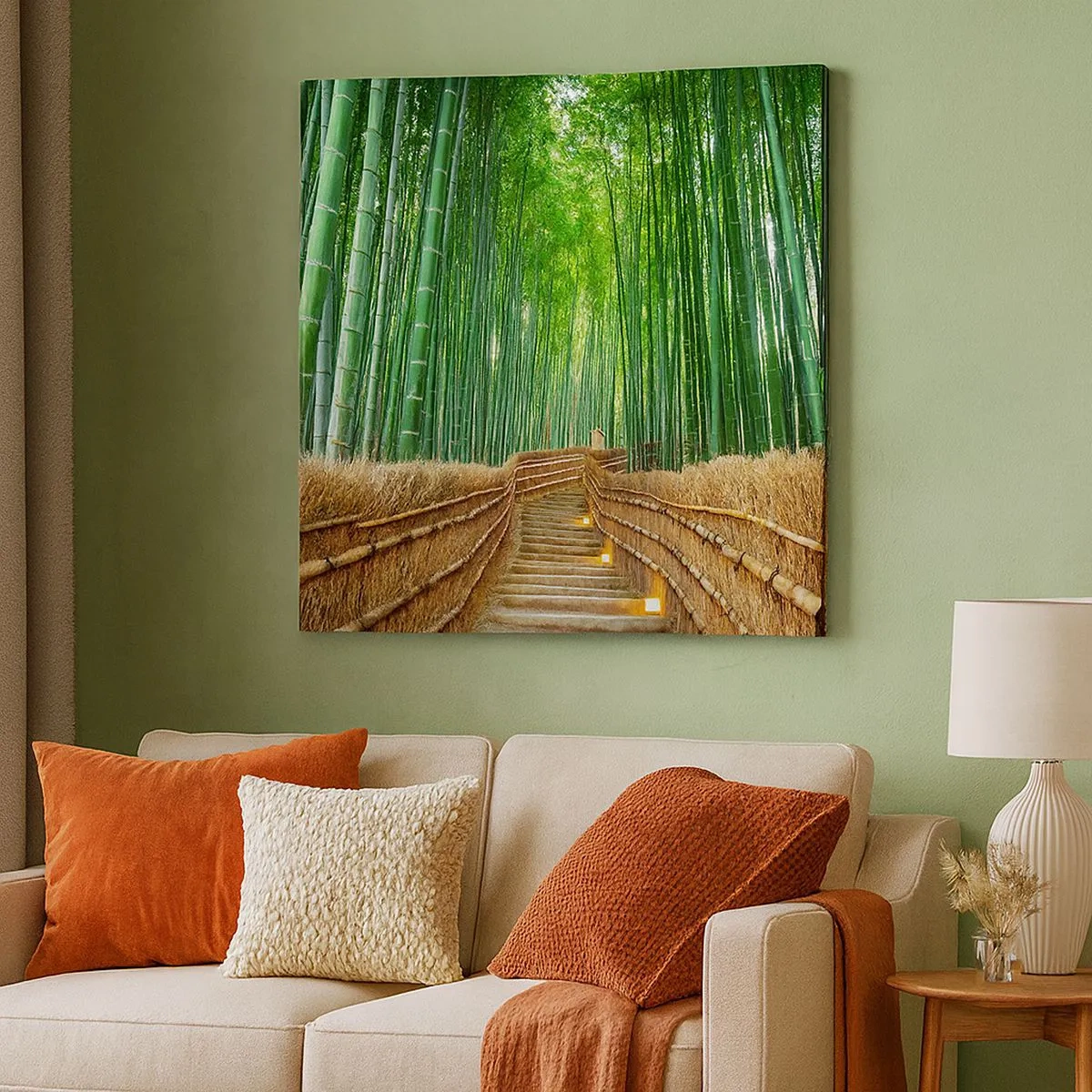 Obraz na plátně - Esence asijské přírody - 30x30 cm