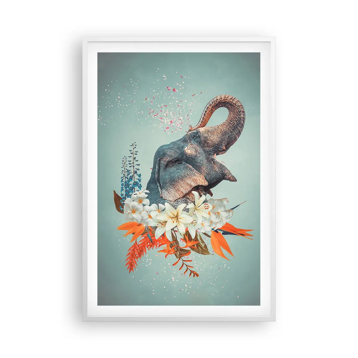 Plakát v bílém rámu - Řev radosti - 61x91 cm