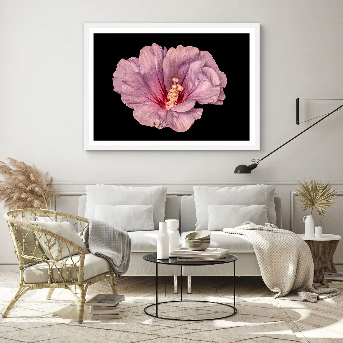 Plakát v bílém rámu - Přímo do srdce - 50x40 cm