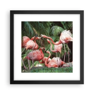 Plakát v černém rámu - Odpolední drby - 30x30 cm