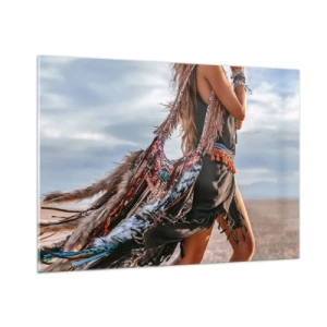 Obraz na skle - Šamanovo děvče - 100x70 cm