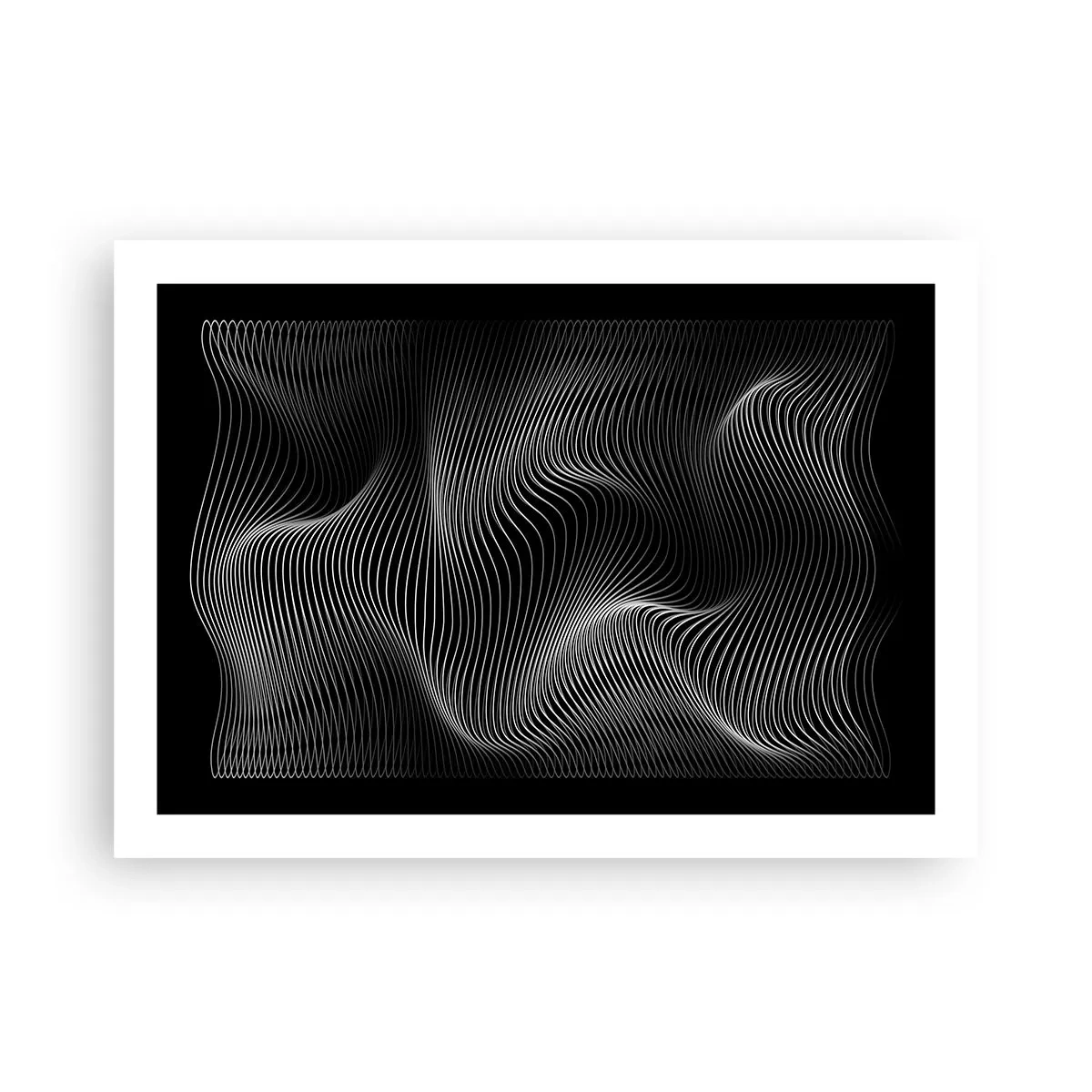 Plakát - Tanec světla v prostoru - 70x50 cm