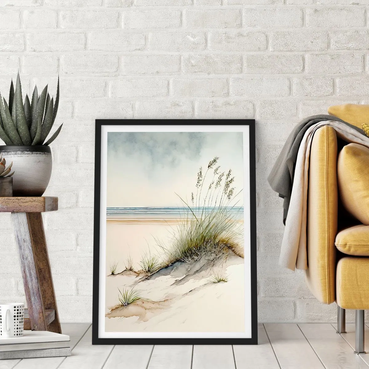 Plakát v černém rámu - Stvořená větrem - 30x40 cm