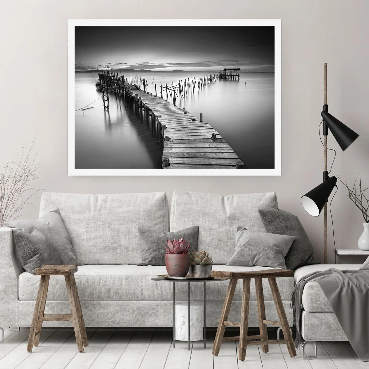 Plakát - Klid zapomenutého břehu - 100x70 cm