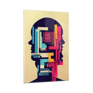 Obraz na skle - Nové vazby - 80x120 cm