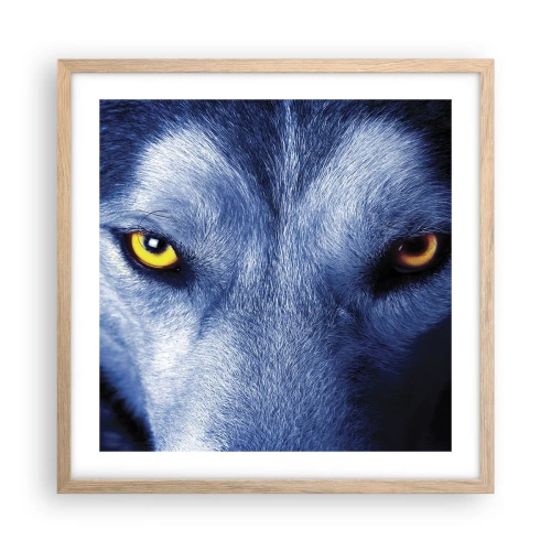 Plakát v rámu světlý dub - Fascinující pohled - 50x50 cm