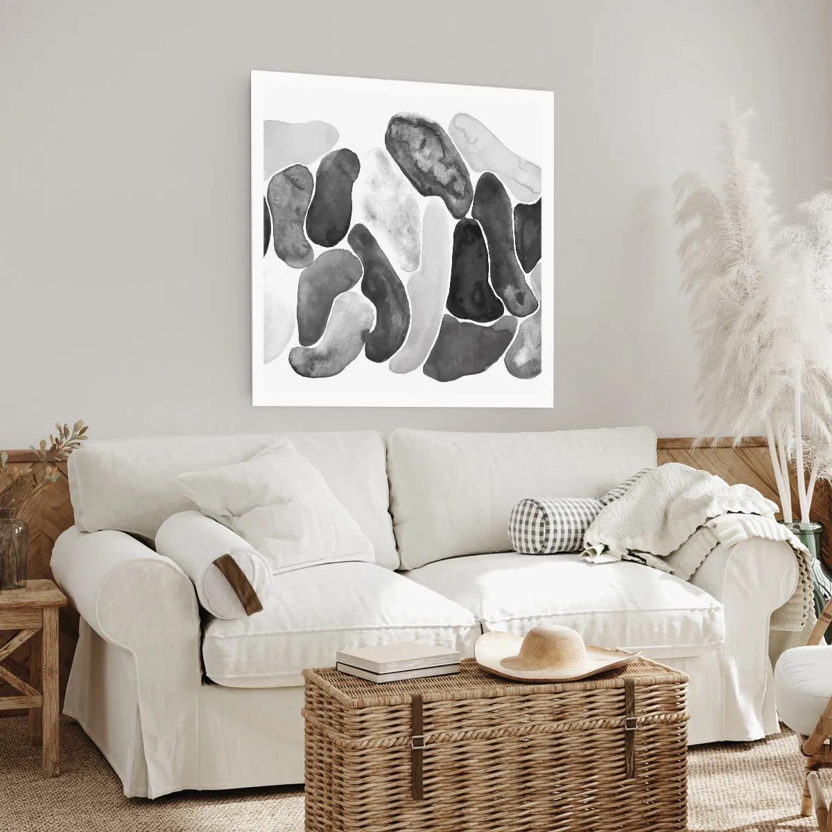 Plakát - Kamenitá abstrakce - 60x60 cm