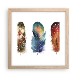 Plakát v rámu světlý dub - Rituály, obřady, tajemství - 30x30 cm