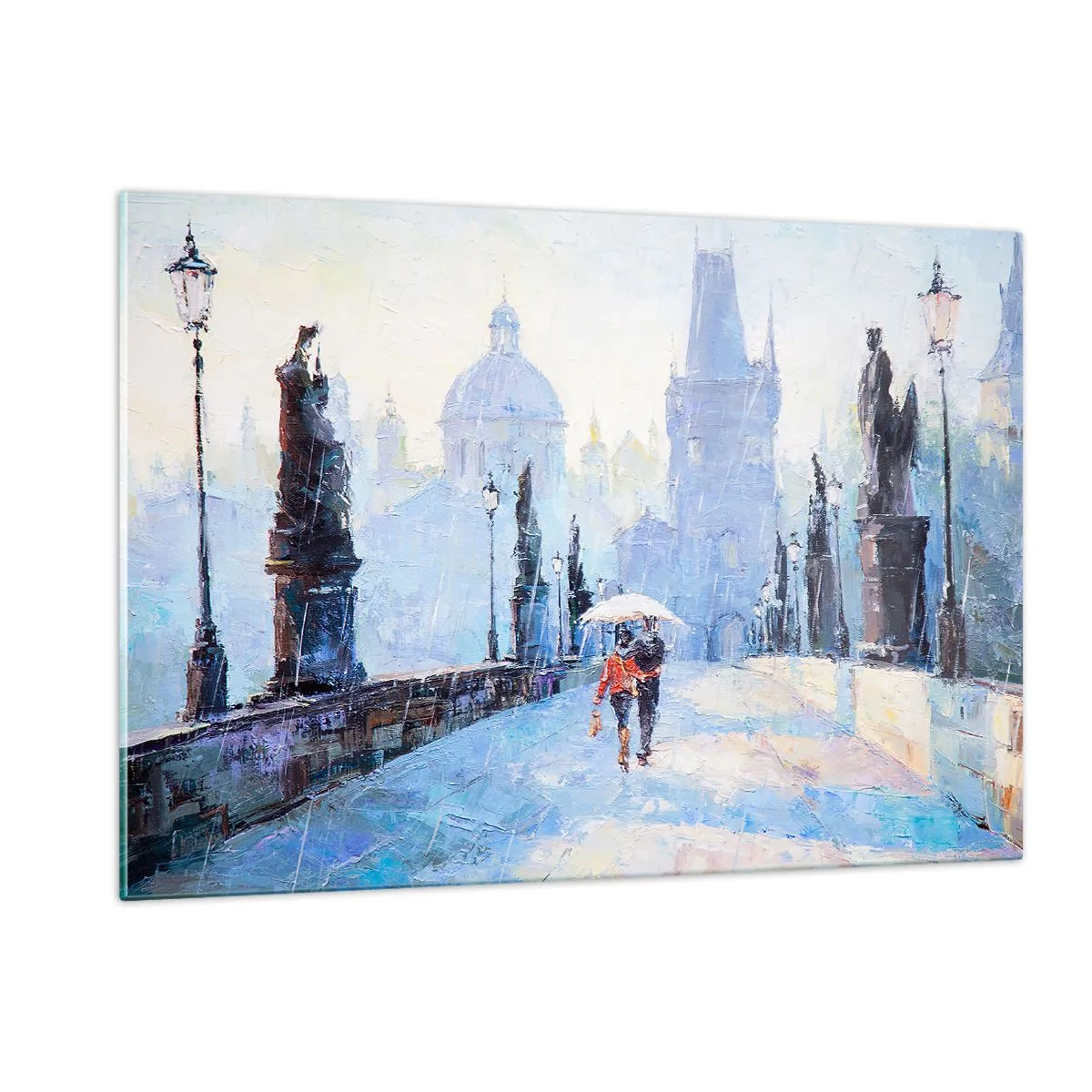 Obraz na skle - Nás musel okouzlit déšť - 120x80 cm