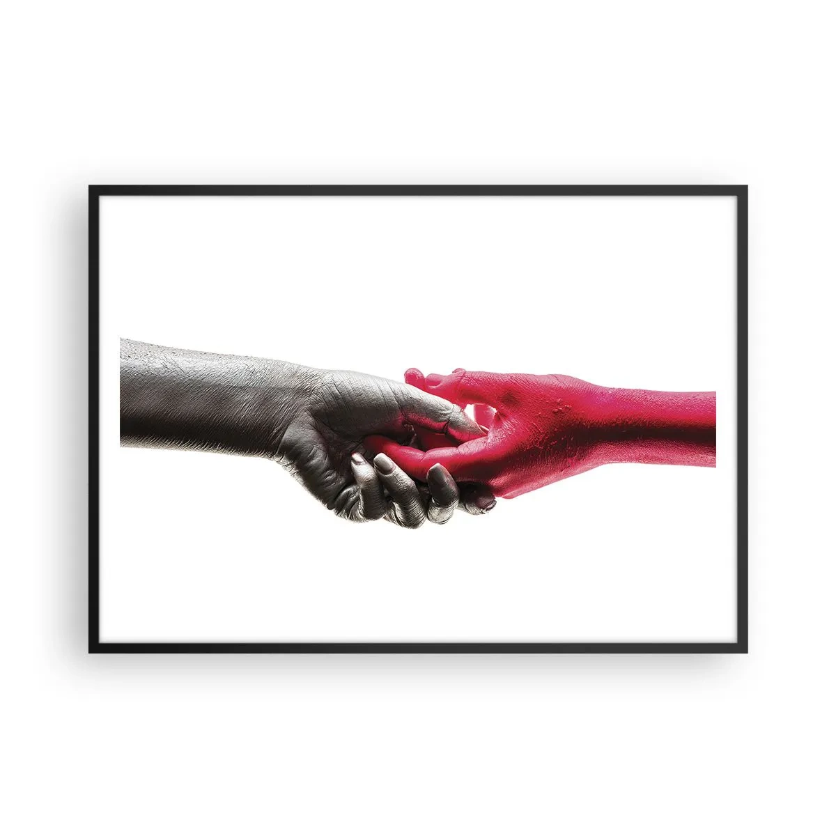 Plakát v černém rámu - Spolu i když jsme odlišní - 100x70 cm