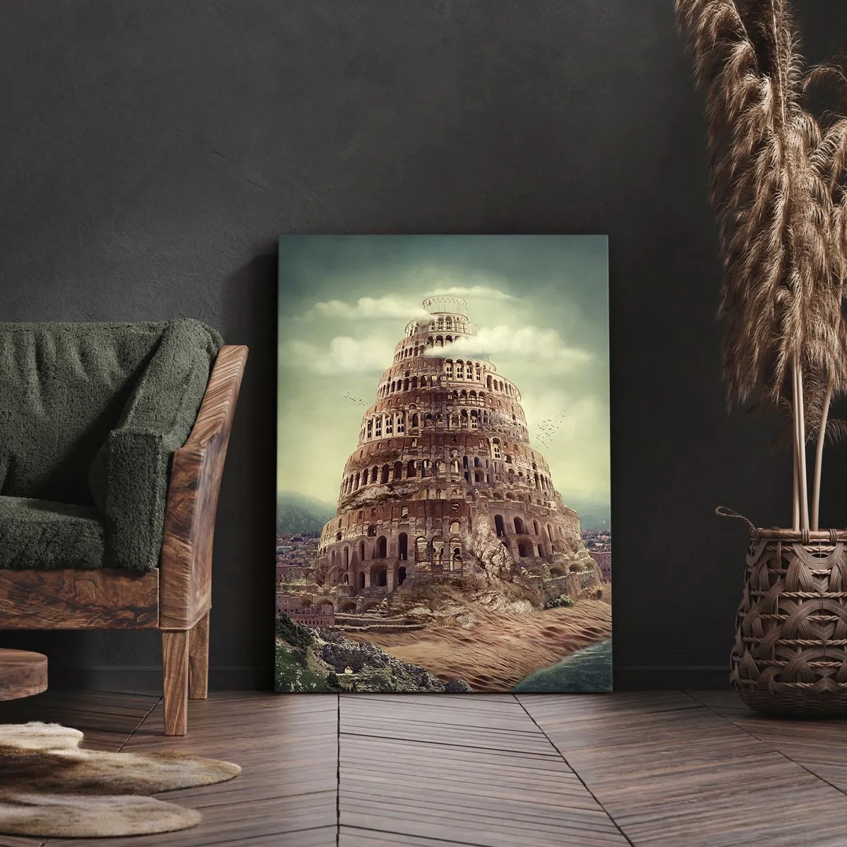 Obraz na plátně - Babylonská věž - 50x70 cm