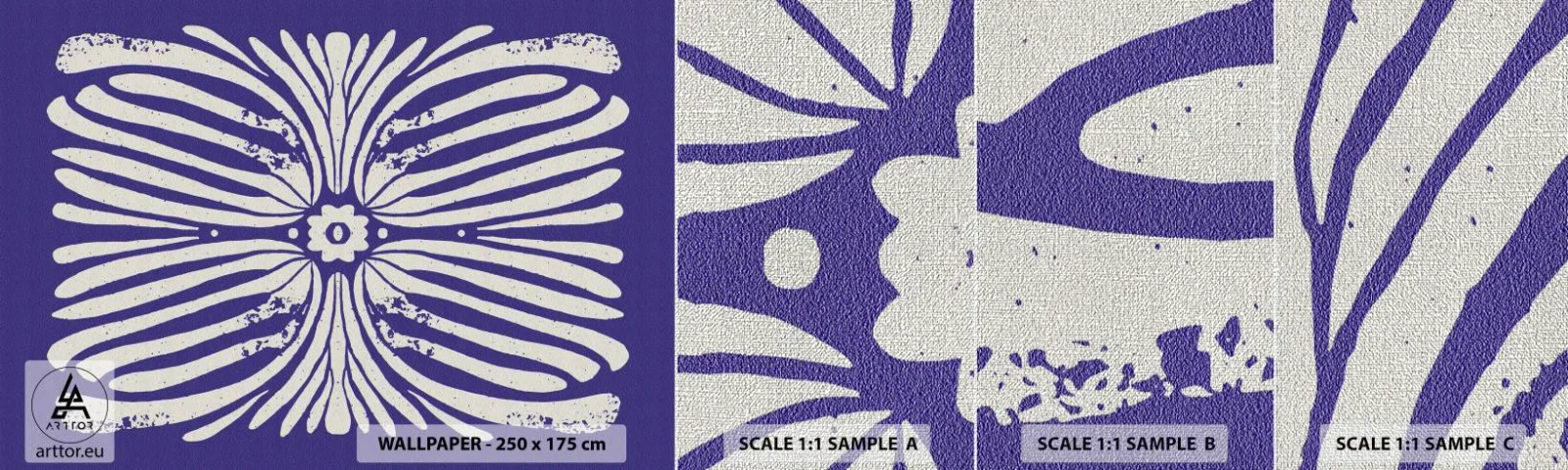 Vzor Fototapety Premium Canvas - Etnické inspirace - Boho, Botanický, Kus - 100x30 cm