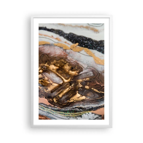 Plakát v bílém rámu - Prvek země - 50x70 cm