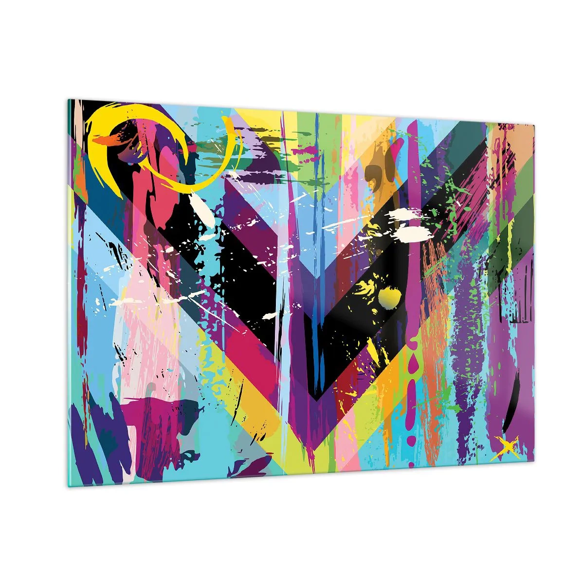 Obraz na skle - Shora dolů - 100x70 cm